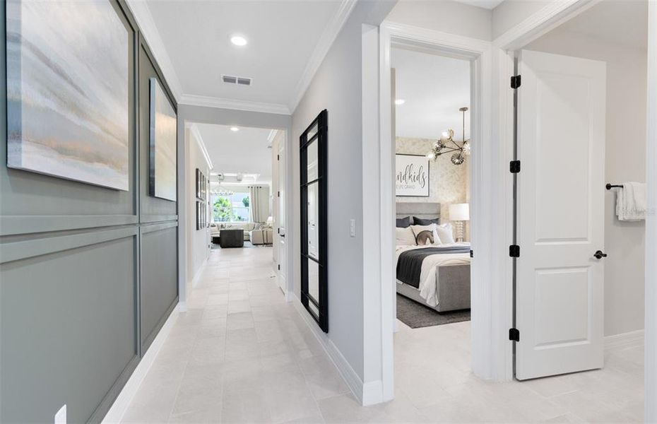 Furnished interior view inside a new home in Parkside Trails, Clermont (Image 20). Furnished interior view inside a new home in Parkside Trails, Clermont (Image 20).