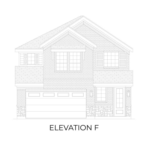 Representative rendering of the exterior for the Washington F by First Texas Homes (Image 9). Representative rendering of the exterior for the Washington F by First Texas Homes (Image 9).