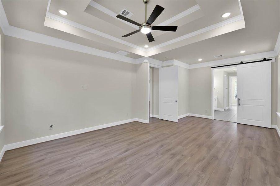 Similar Master Bedroom with Vaulted Ceiling Built by TX Best Home Builders