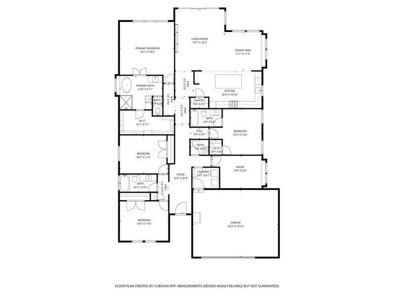 2D floor plan layout of this home in Birdsong, Mansfield, TX (Image 5).