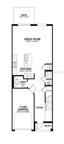 2D floor plan layout of this home in Reeves Place, Orlando, FL (Image 3). 2D floor plan layout of this home in Reeves Place, Orlando, FL (Image 3).