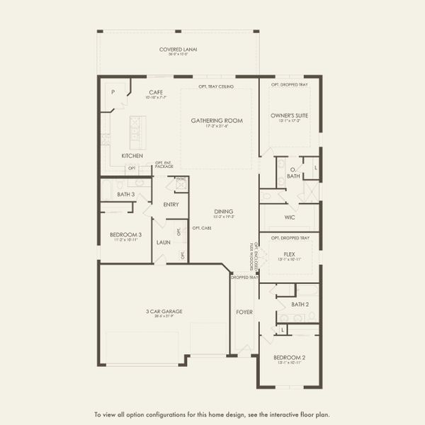 2D floor plan layout for the Merlot by Pulte Homes in Spencer Glen, Riverview, FL (Image 1). 2D floor plan layout for the Merlot by Pulte Homes in Spencer Glen, Riverview, FL (Image 1).