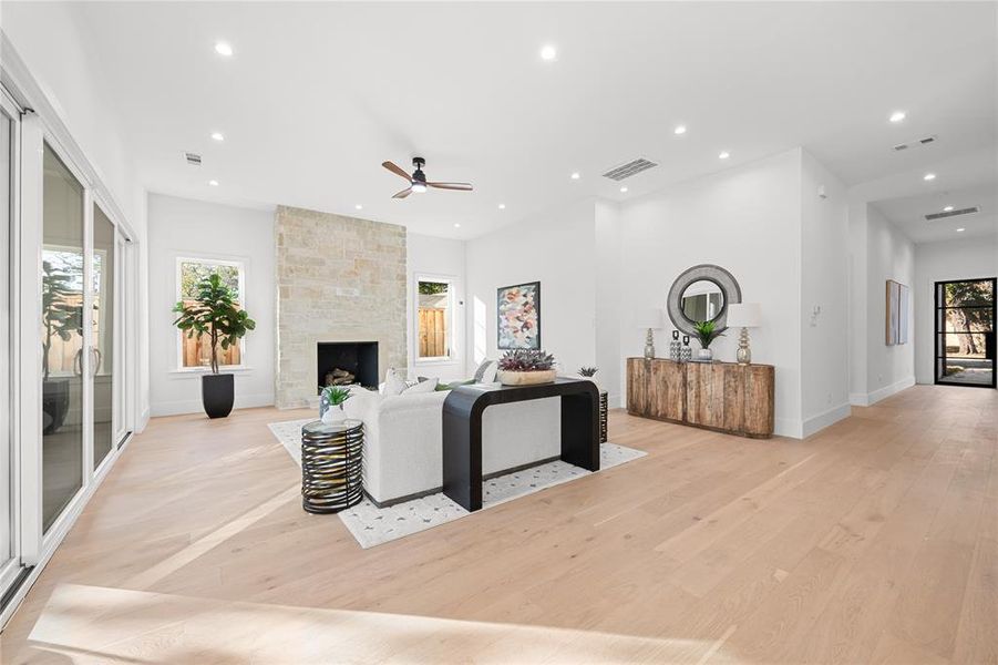 Furnished interior view inside a new home in , Dallas (Image 5).