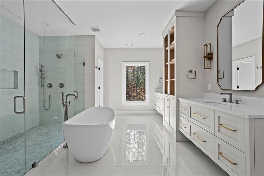 Furnished interior view inside a new home in , Atlanta (Image 20).