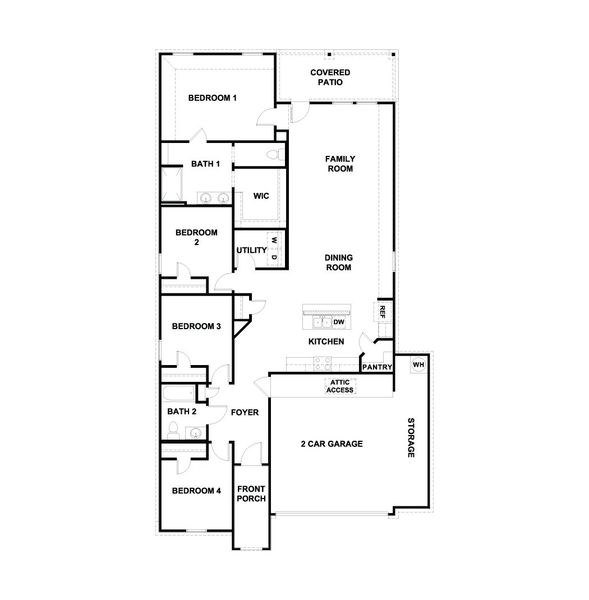 2D floor plan layout of this home in Talavera, Kyle, TX (Image 5). 2D floor plan layout of this home in Talavera, Kyle, TX (Image 5).