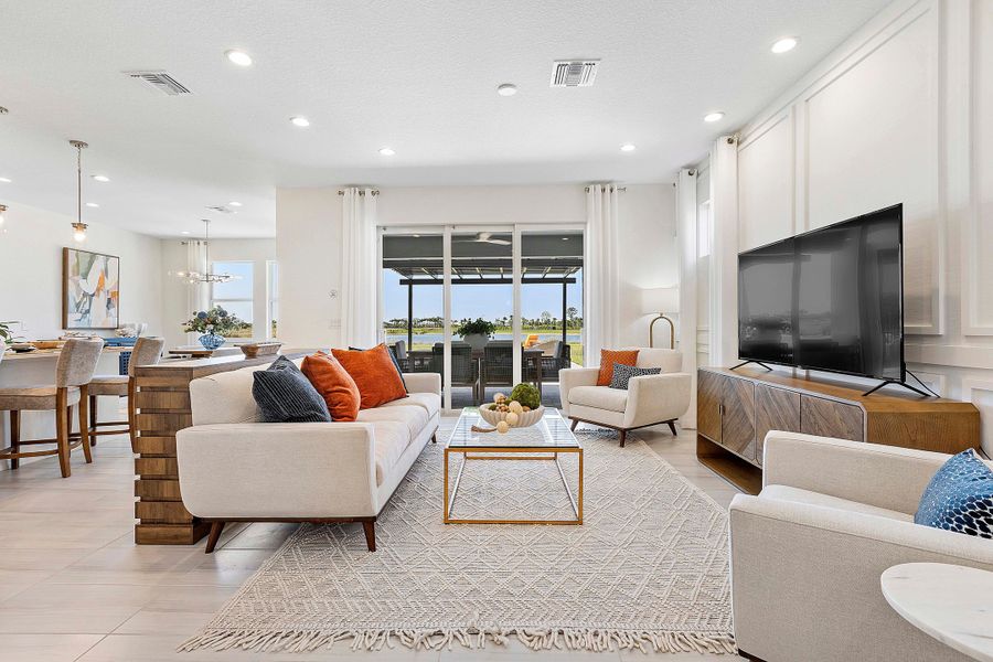 Furnished interior view inside a new home in The Sanctuary – Coastal Collection, Punta Gorda (Image 31).