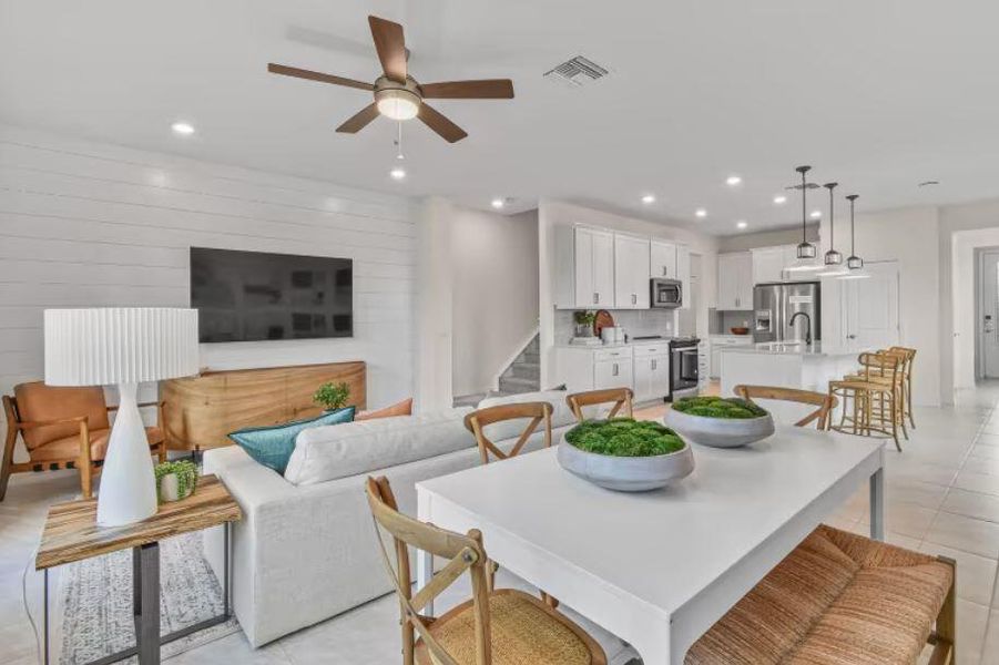 Furnished interior view inside a new home in The Fields, Lake Worth (Image 5). Furnished interior view inside a new home in The Fields, Lake Worth (Image 5).