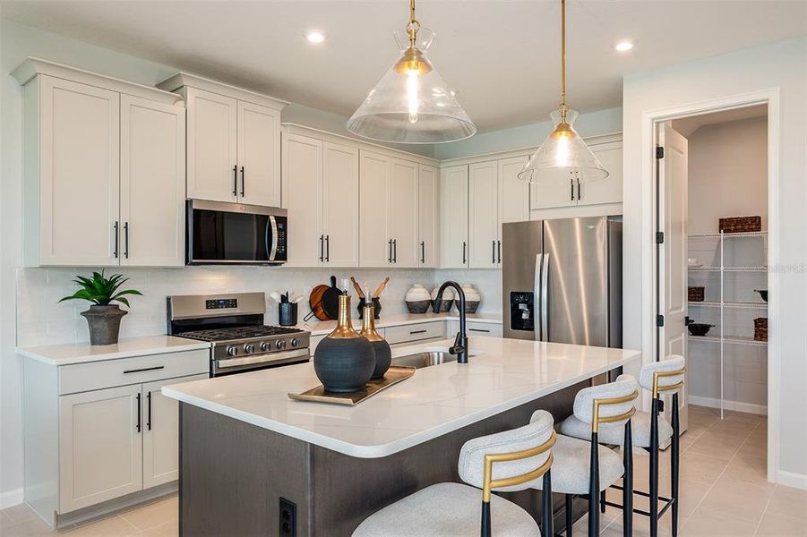 Furnished interior view inside a new home in Pasadena Ridge Master, Dade City (Image 11).