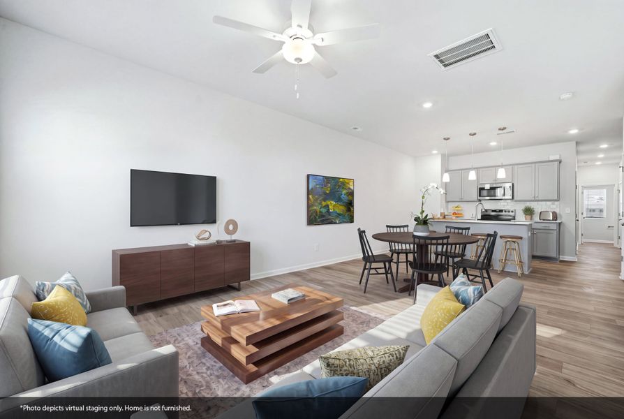Furnished interior view inside a new home in Lakeview Village, Charlotte (Image 7).