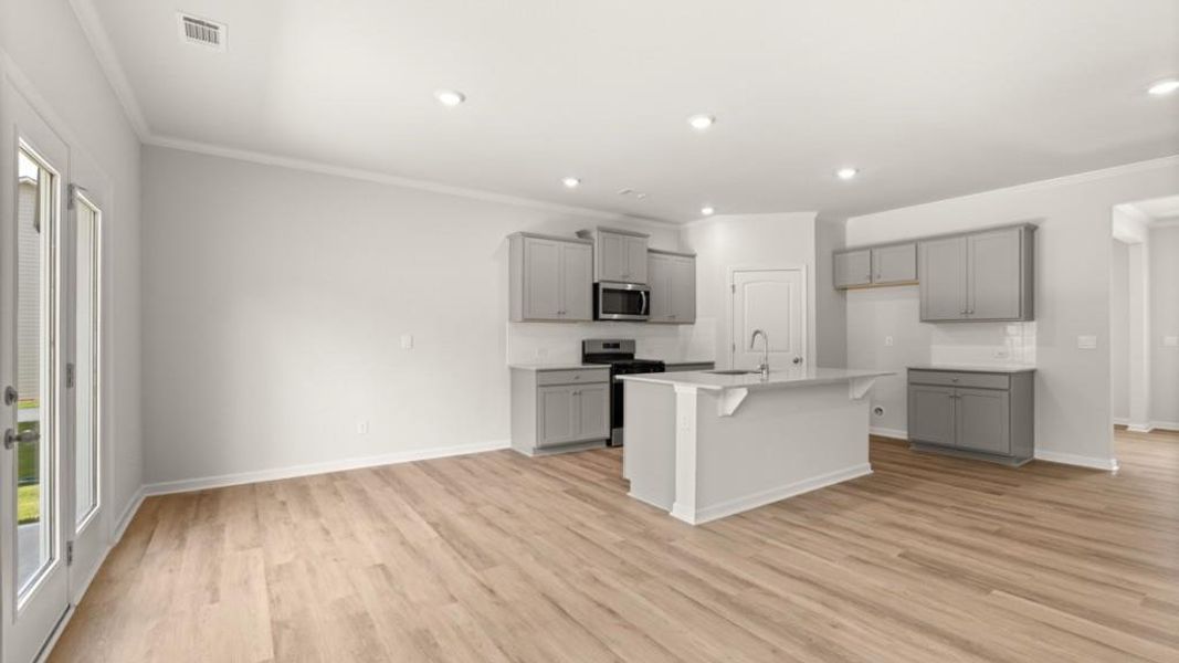 Furnished interior view inside a new home in Lost Creek, Dallas (Image 12).