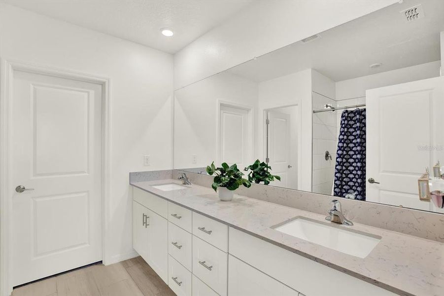 Furnished interior view inside a new home in Mirada, San Antonio (Image 38).