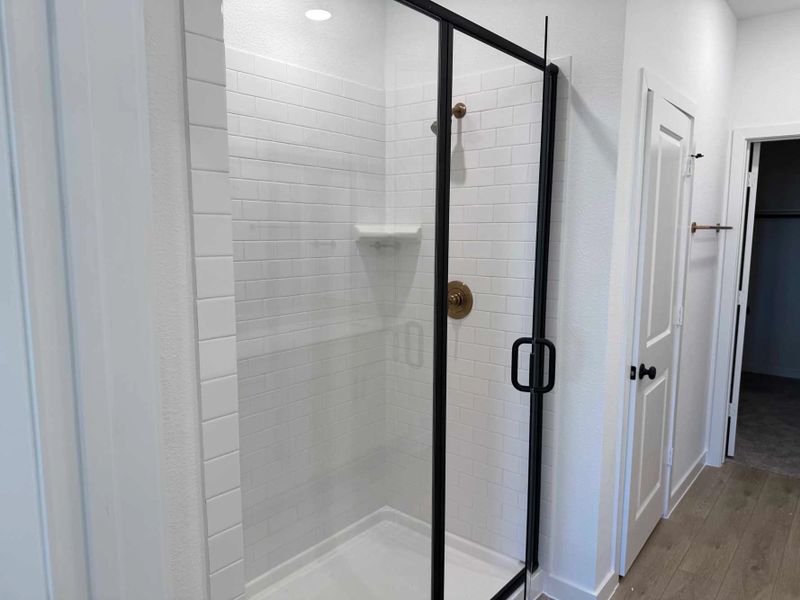 Primary Bathroom Construction Progress featuring the Serene Collection Primary Bathroom Construction Progress featuring the Serene Collection