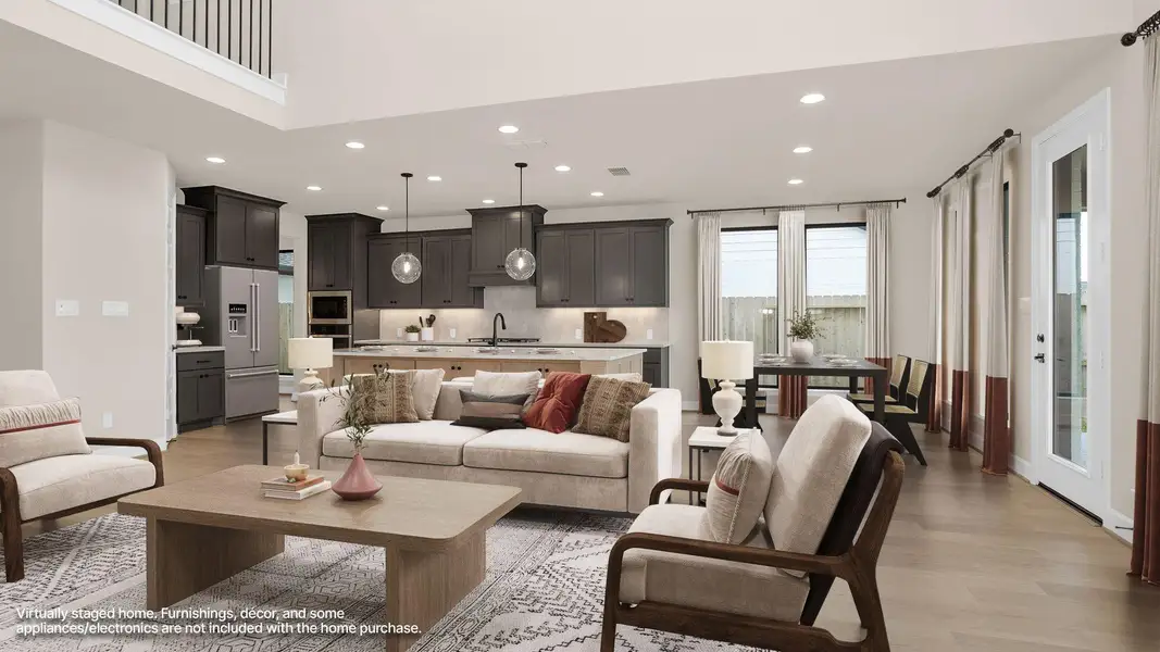 Furnished interior view inside a new home in Sienna, Missouri City (Image 9). Furnished interior view inside a new home in Sienna, Missouri City (Image 9).