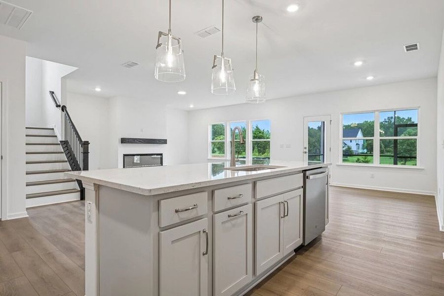 Kitchen featuring the AW Collection® Milan - Chic gray finishes and smooth surfaces shine. Kitchen featuring the AW Collection® Milan - Chic gray finishes and smooth surfaces shine.