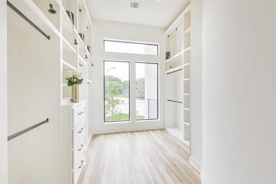 Primary closet