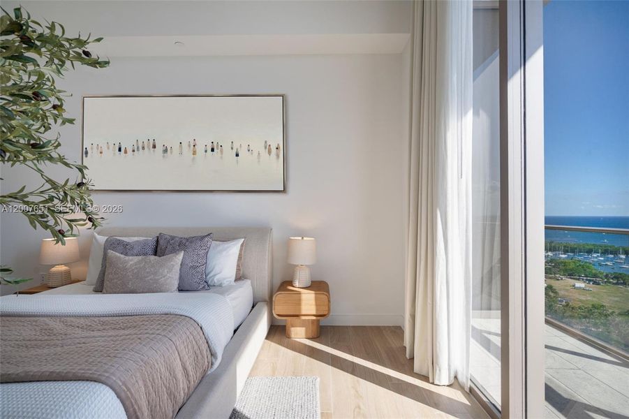 Furnished interior view inside a new home in , Miami (Image 29).