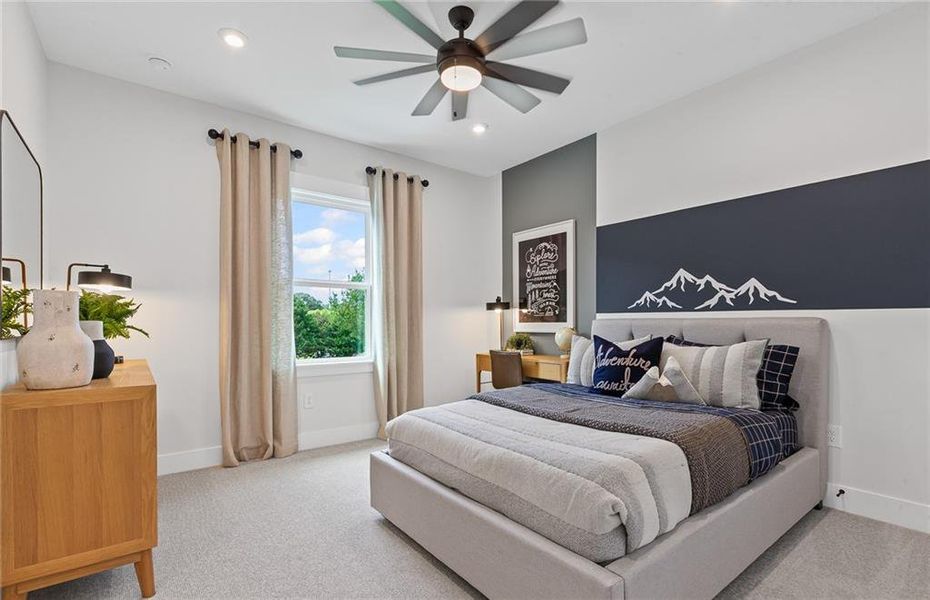 Furnished interior view inside a new home in Traditions of Braselton, Hoschton (Image 18).