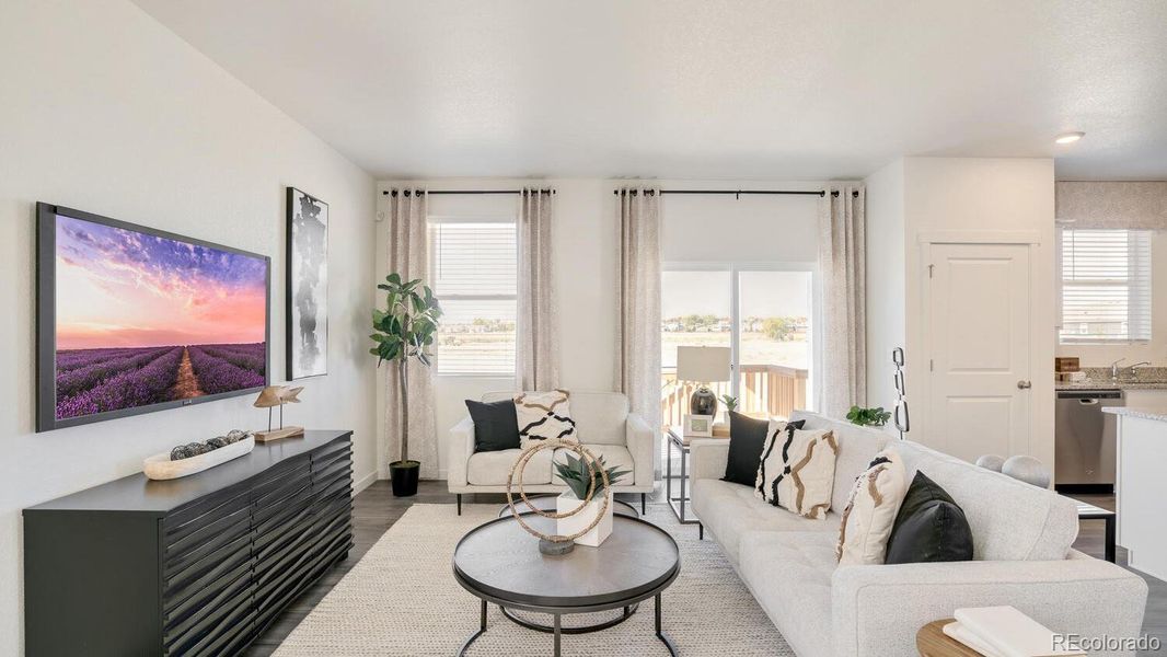 Furnished interior view inside a new home in Prairie Song, Windsor (Image 27).
