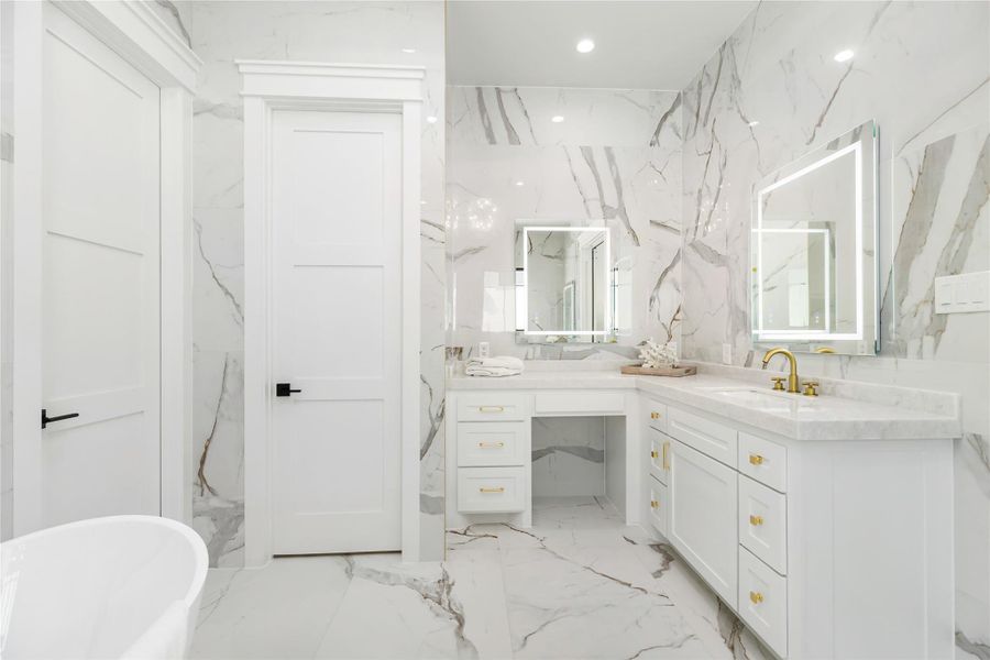 Furnished interior view inside a new home in , Houston (Image 15).