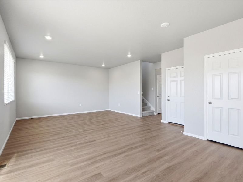 Spacious, unfurnished interior of a new home in Lorson Ranch : The Springs Collection, Colorado Springs (Image 13). Spacious, unfurnished interior of a new home in Lorson Ranch : The Springs Collection, Colorado Springs (Image 13).