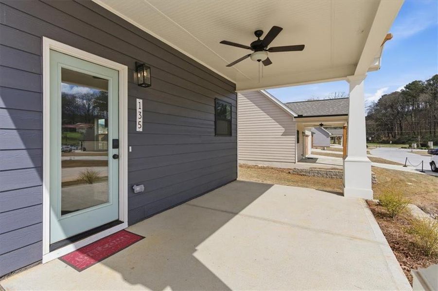 Exterior details and patio area of a home in Ferguson Corners, Emerson (Image 25).