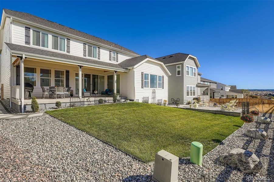 Exterior details and patio area of a home in , Parker (Image 21).