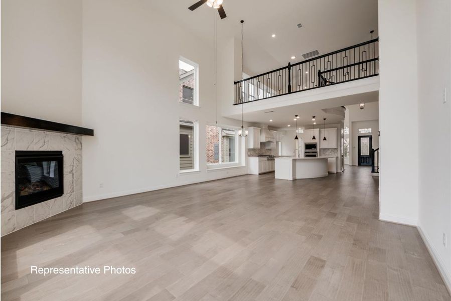Representative unfurnished interior of a home built from the Grand Martinique by Grand Homes in Providence Cove, McKinney (Image 14). Representative unfurnished interior of a home built from the Grand Martinique by Grand Homes in Providence Cove, McKinney (Image 14).