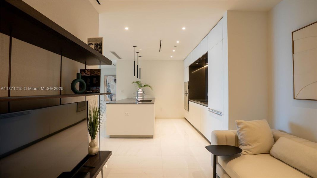 Furnished interior view inside a new home in , Miami (Image 12).