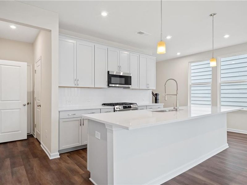 Furnished interior view inside a new home in The Village at Shallowford, Kennesaw (Image 8).