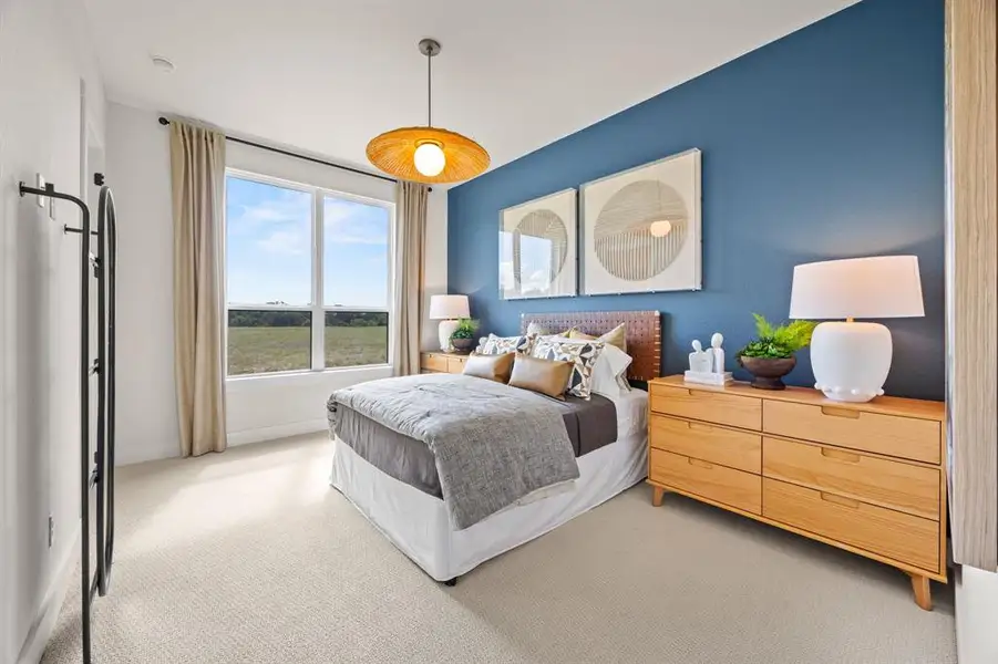 Furnished interior in a model home at The Arbors at Lakewood Village in Providence Village (Image 14). Furnished interior in a model home at The Arbors at Lakewood Village in Providence Village (Image 14).