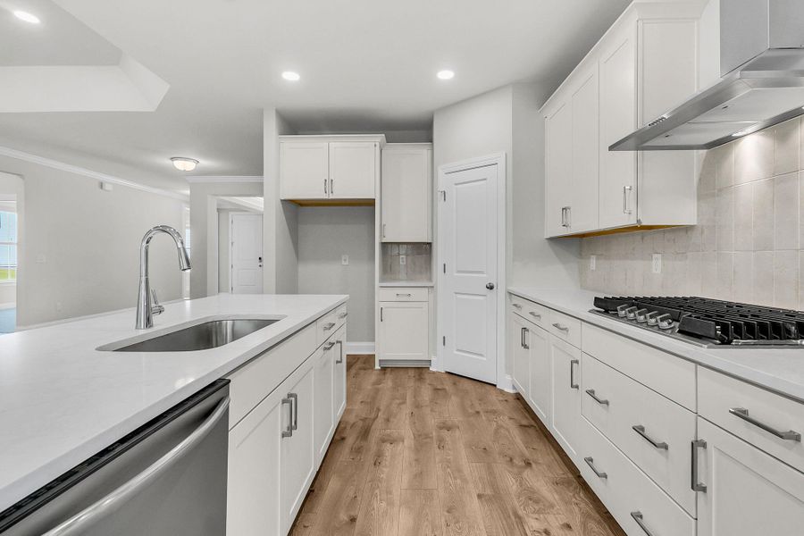 Furnished interior view inside a new home in Tidewater at Lakes of Cane Bay, Summerville (Image 4).