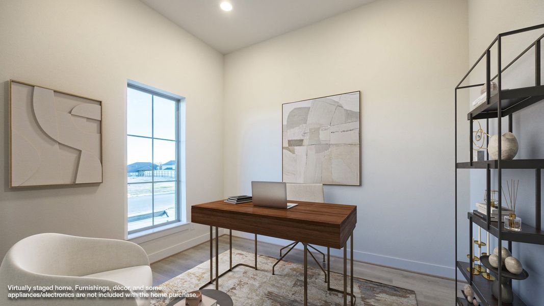 Furnished interior view inside a new home in Santa Rita Ranch - Eldorado, Liberty Hill (Image 9).