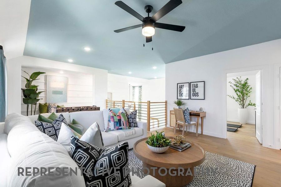 Furnished interior view inside a new home in Pomona, Manvel (Image 17).