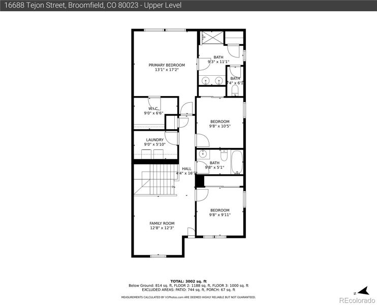 2D floor plan layout of this home in , Broomfield, CO (Image 28).