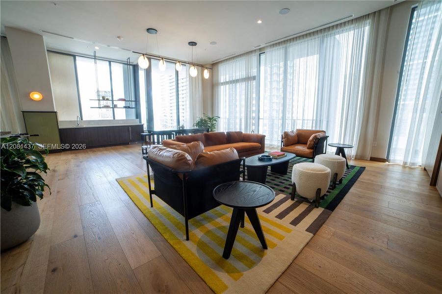 Furnished interior view inside a new home in , Miami (Image 18).