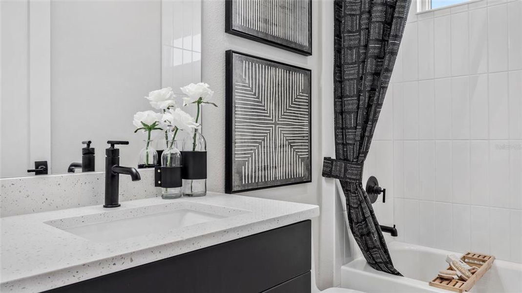 Furnished interior view inside a new home in Cresswind at Lake Harris, Tavares (Image 12).