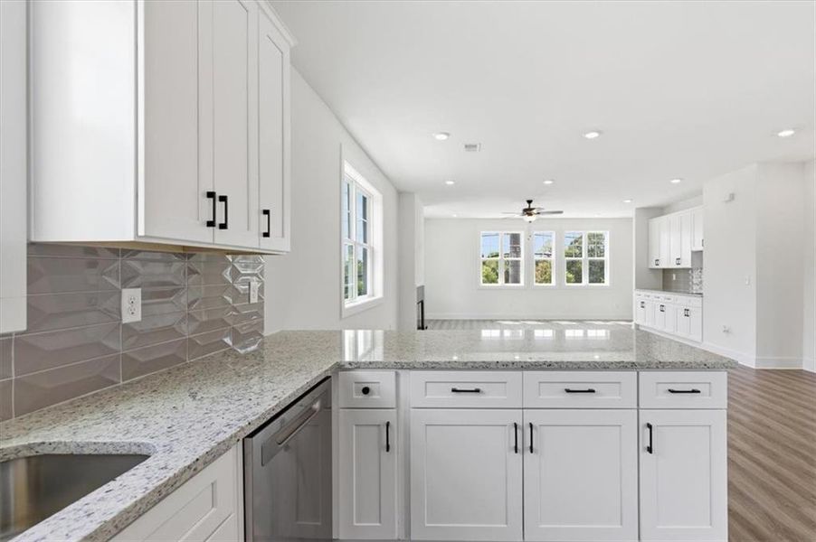 Furnished interior view inside a new home in , Atlanta (Image 10).