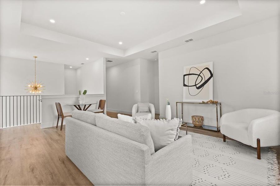 Furnished interior view inside a new home in , Orlando (Image 9). Furnished interior view inside a new home in , Orlando (Image 9).