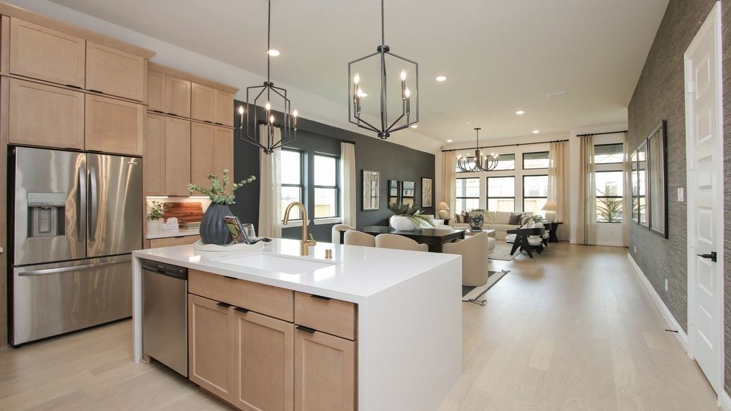 Representative furnished interior of a home built from the Willow by DRB Homes in Brookewater, Rosenberg (Image 6).