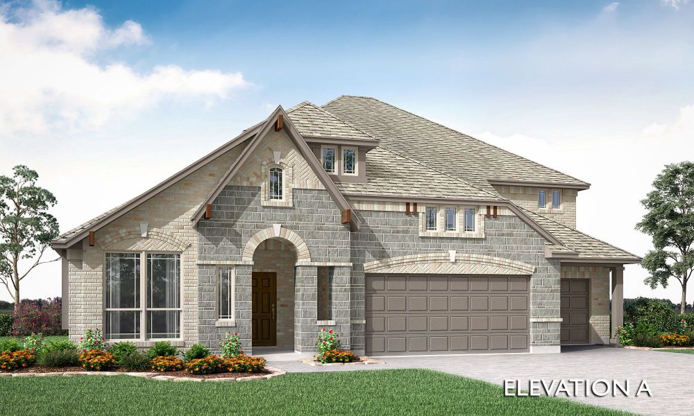 Elevation A. Primrose FE IV New Home in Denton, TX