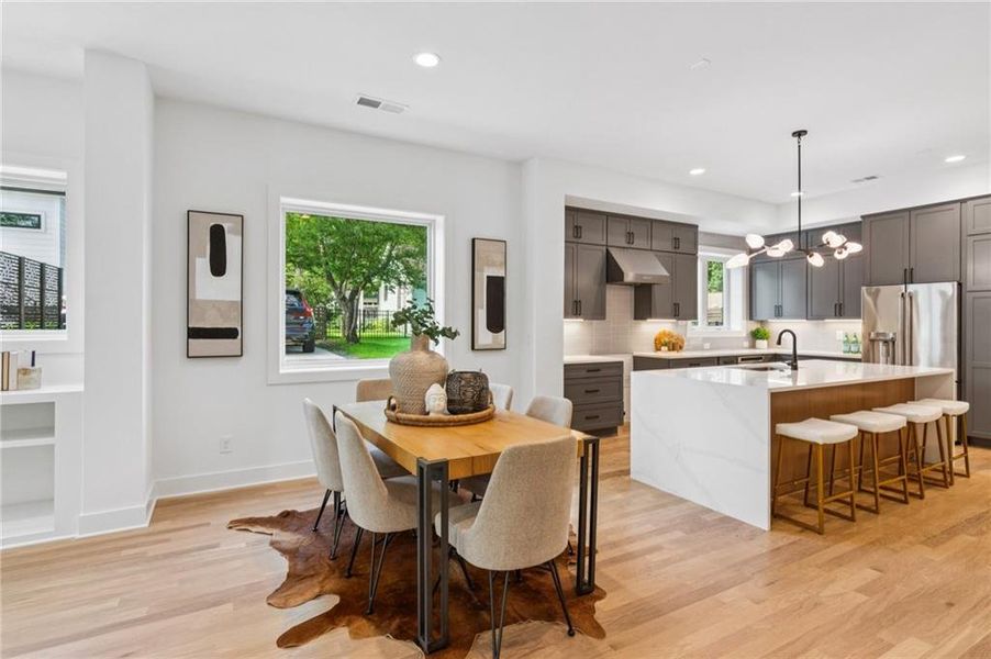 Furnished interior view inside a new home in , Atlanta (Image 30). Furnished interior view inside a new home in , Atlanta (Image 30).