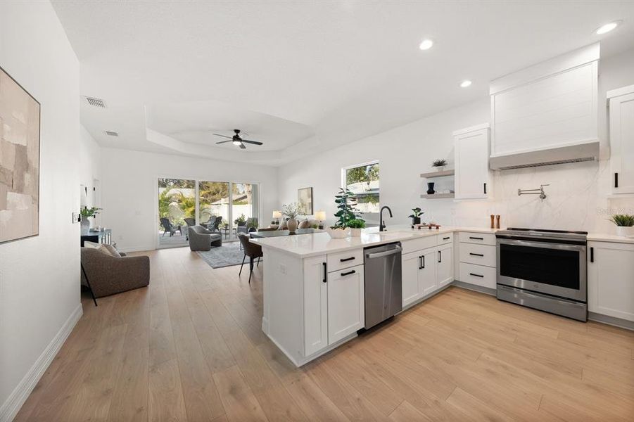 Furnished interior view inside a new home in , Dunedin (Image 6).