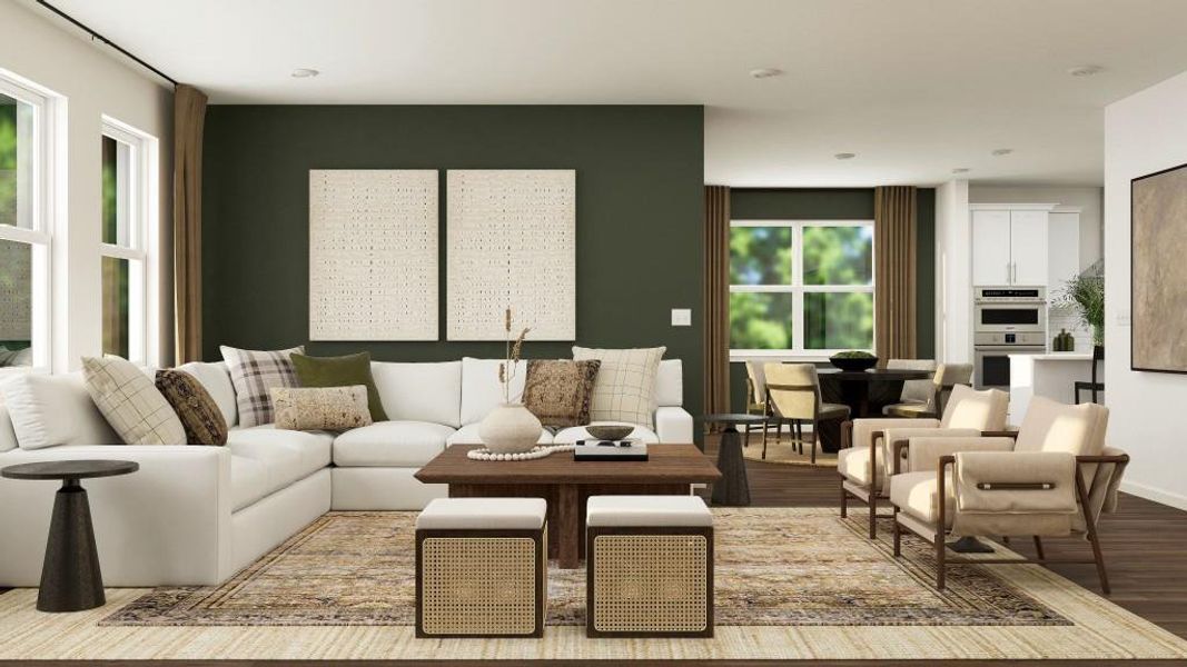 Furnished interior view inside a new home in Deer Valley, Canton (Image 8).