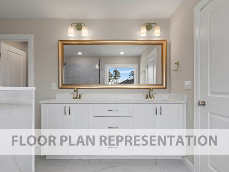 Primary Bathroom | Townsend II Plan by Ivey Homes Primary Bathroom | Townsend II Plan by Ivey Homes