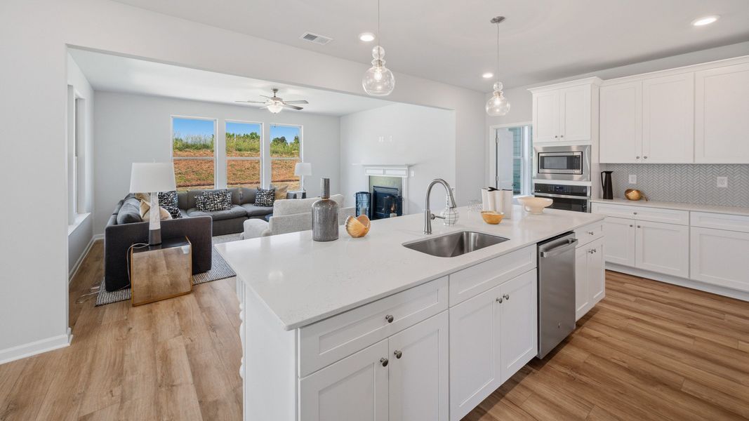 Representative furnished interior of a home built from the Stonefield - Side Entry by DRB Homes in Brighton, Locust Grove (Image 13).