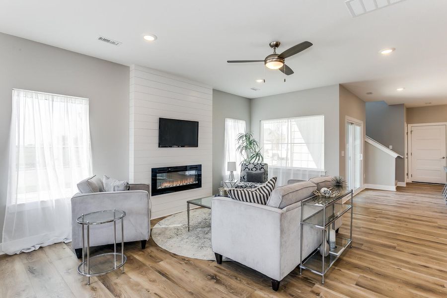 Representative furnished interior of a home built from the Redwood by Perfection Builders in Heritage Commons, Andover (Image 7).