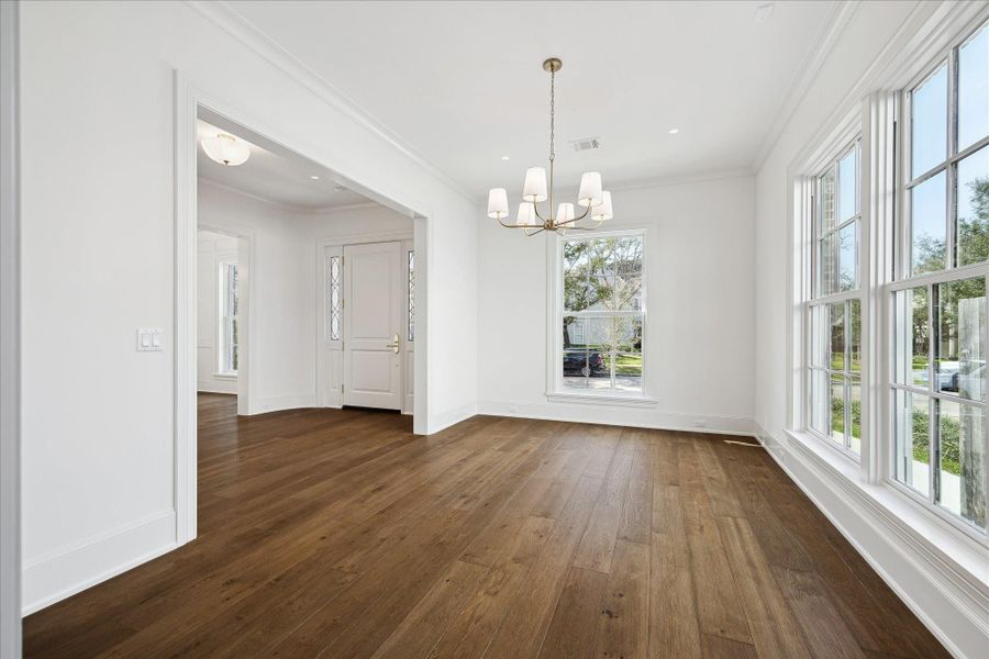 Private dining area. Private dining area.