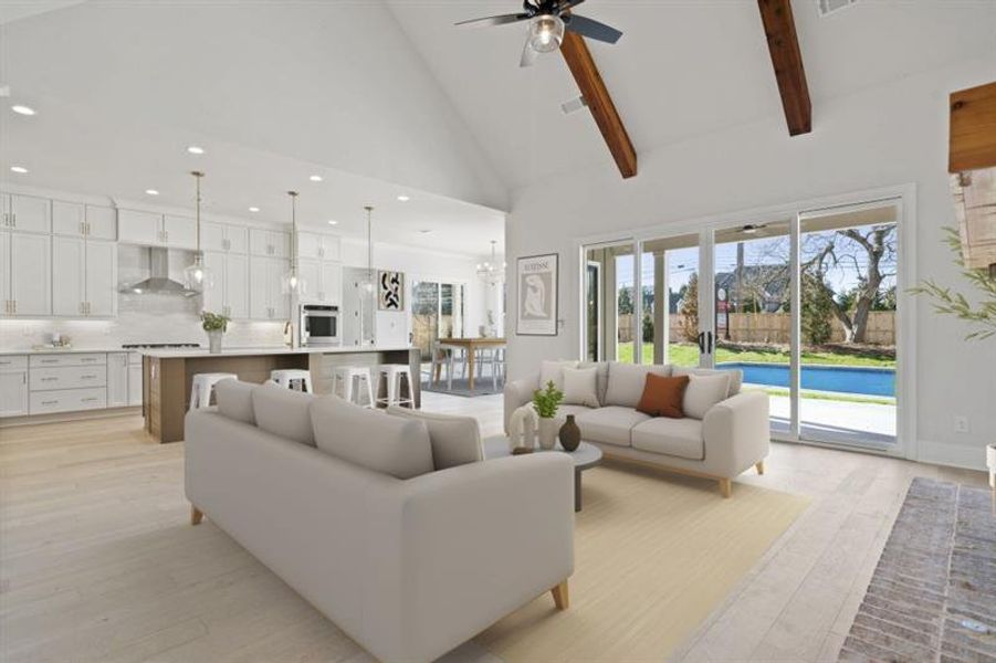 Furnished interior view inside a new home in , Marietta (Image 24). Furnished interior view inside a new home in , Marietta (Image 24).