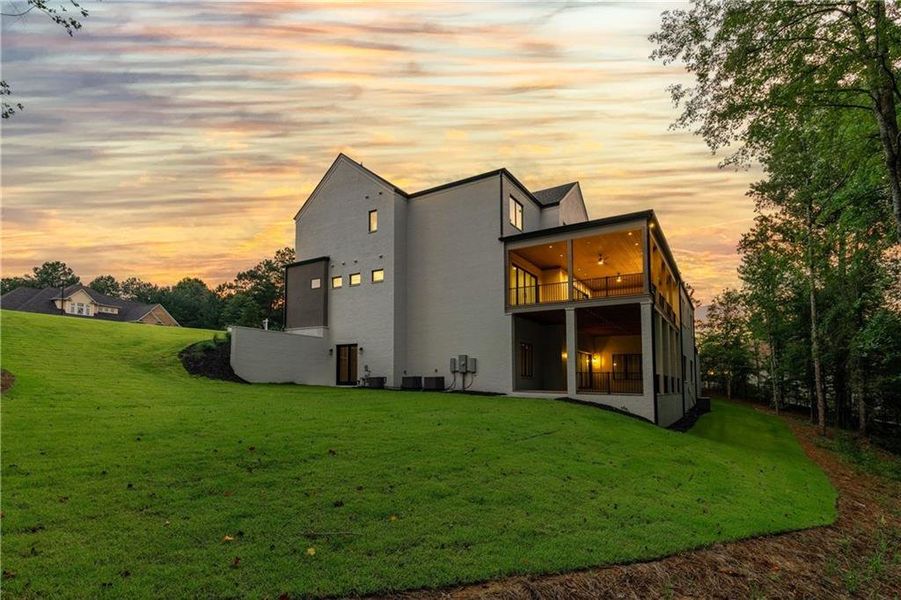 Front exterior of a new home in , Newnan, GA, highlighting curb appeal (Image 33).