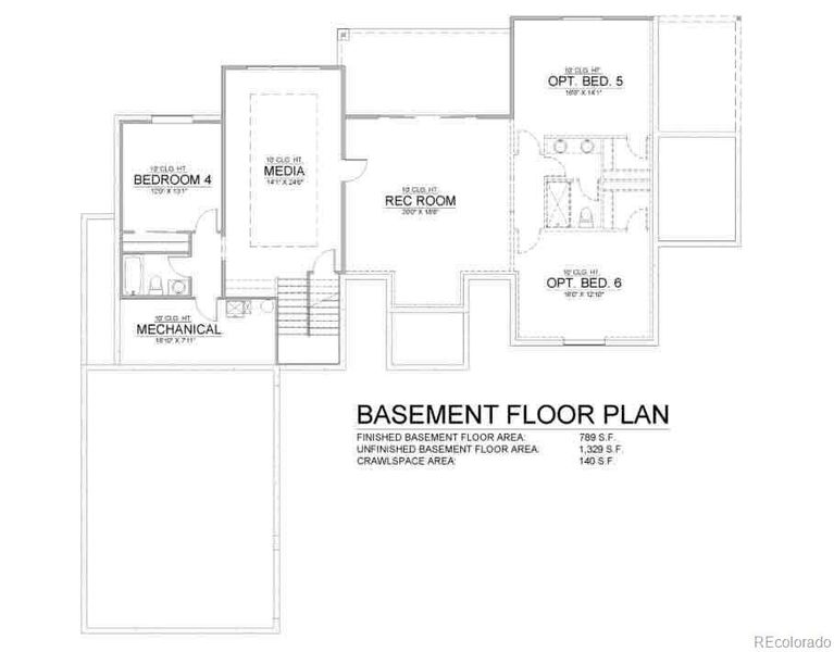 2D floor plan layout of this home in , Woodland Park, CO (Image 5). 2D floor plan layout of this home in , Woodland Park, CO (Image 5).